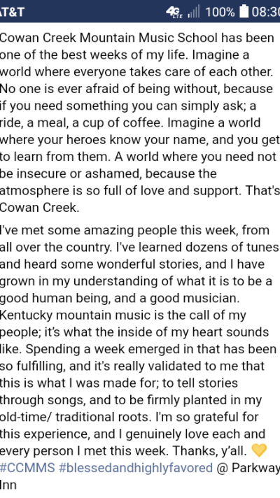 Reflection from Larah 2018